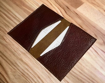 JW REAL LEATHER contact card wallet