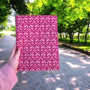 Organizador de folletos del ministerio de los testigos de Jehová. Carpeta de tela o piel sintética para revistas, folletos, libros, tratados, tarjetas. Regalos, bautismos, pioneros, rosa
