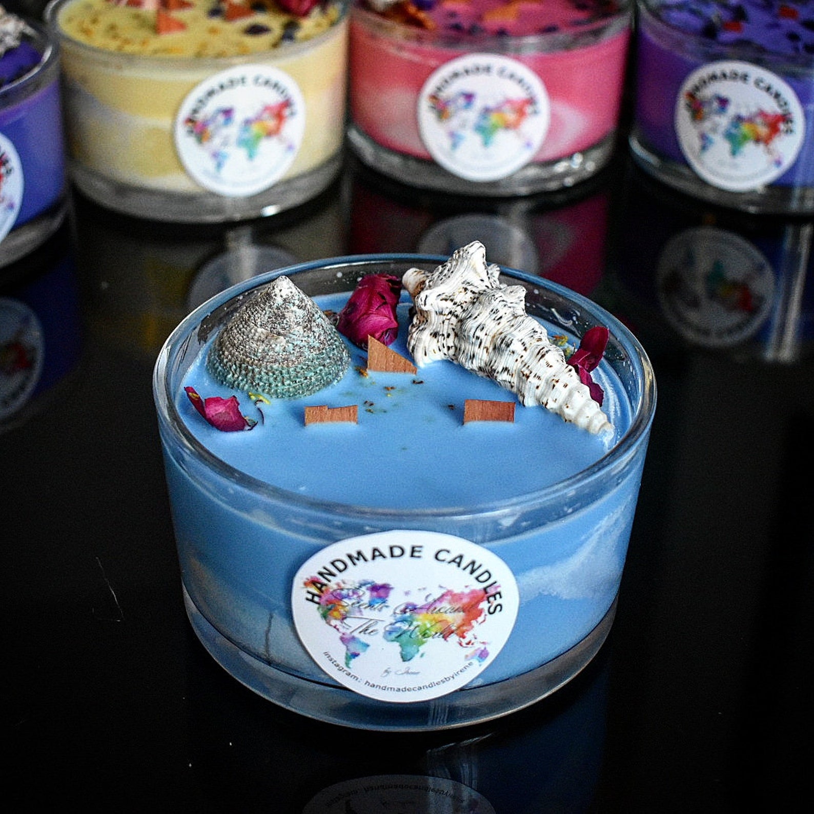 Amazing 3 wicks container paraffin candle with lavender scent Etsy