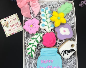 Mother’s Day Cookies, Mother’s Day Gift, birthday gift cookie , bouquet flowers sugar cookies, teacher appreciation