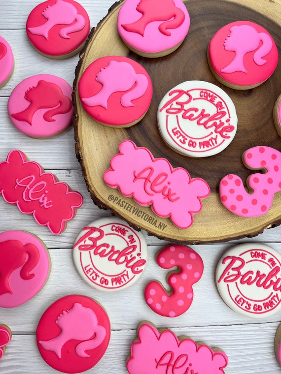 Galletas De Azúcar Personalizadas De Barbie, Galletas De Cumpleaños De  Barbie, Galletas De Favores, Mesa De Postres -  Norway