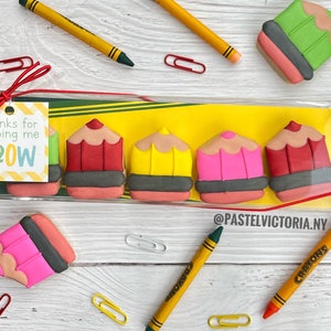 Zurück in der Schule Bleistift Kekse, 5er Set Mini Kekse, perfektes Geschenk für Enkelkinder, Kekse für den ersten Schultag, handgefertigter Schulanfang