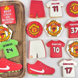 Personalized Soccer Sugar Cookies, sports birthday cookies, soccer birthday theme, sports cookies, party favors, football cookies, game day