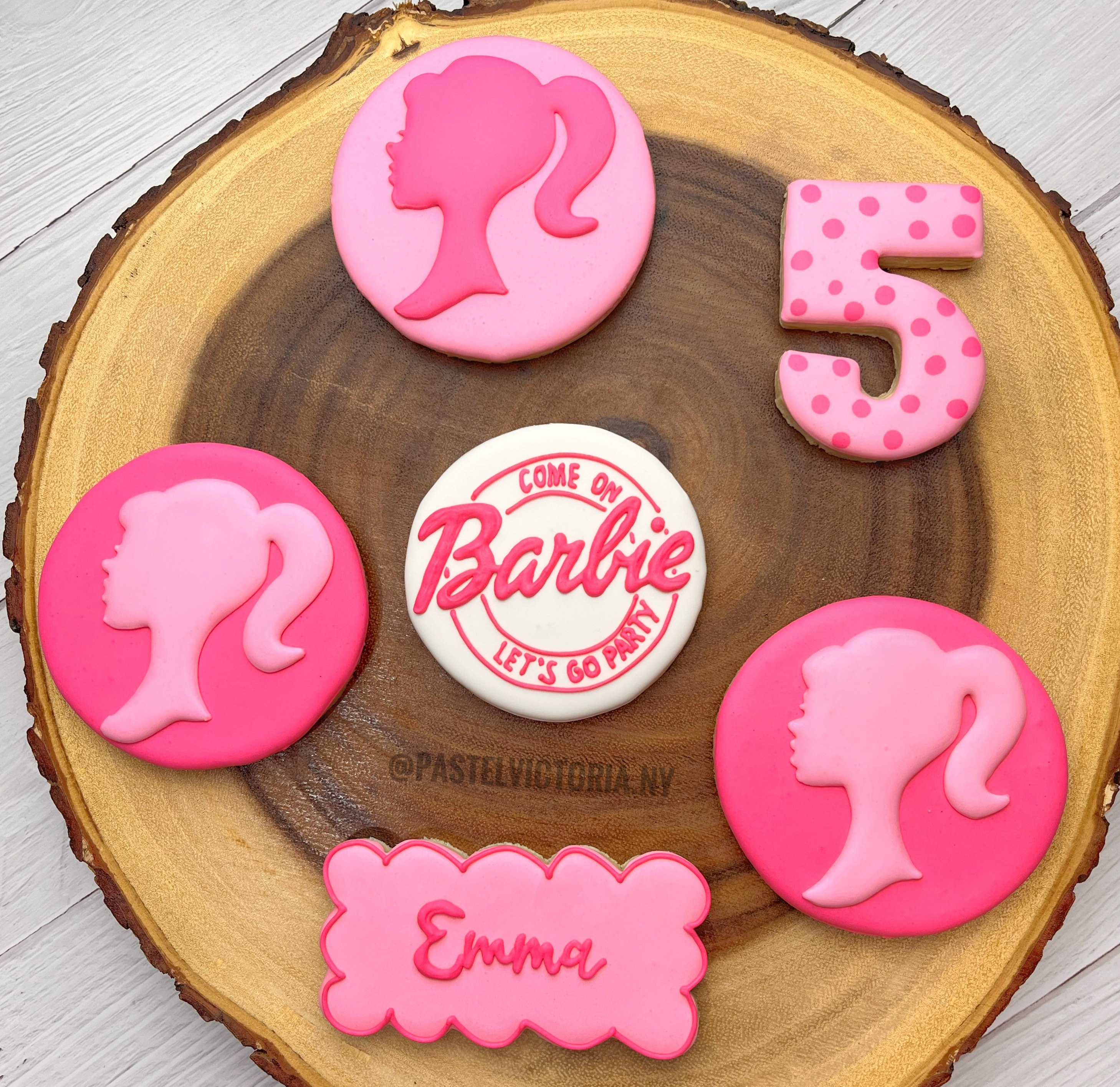 Barbie Custom Sugar Cookies Barbie Birthday Cookies Favors - Etsy
