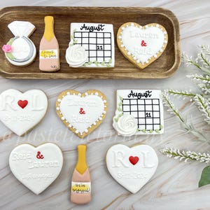 Custom Wedding Cookies, Gifts for Guests, Housewarming Gifts, Bachelorette Favors, Bridal Shower Cookies, wedding favors, set of 6,12,24, 36