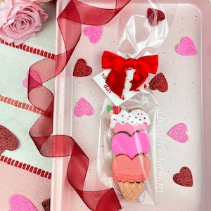 Mini Valentine’s Heart Cookies, Decorated Cookies, Set of 8,12,16 cookies, Valentines Day Gift, Handmade cookies, Valentine Gift Cookies