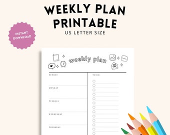 Weekly Plan Printable