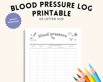 Blood Pressure Log Printable