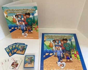 Cancer Puzzles Cancer Care Toys Therapy Toys Cancer Care Gifts Cancer Relaxation Toys #CancerTeddyBears Cancer Care Playing Cards