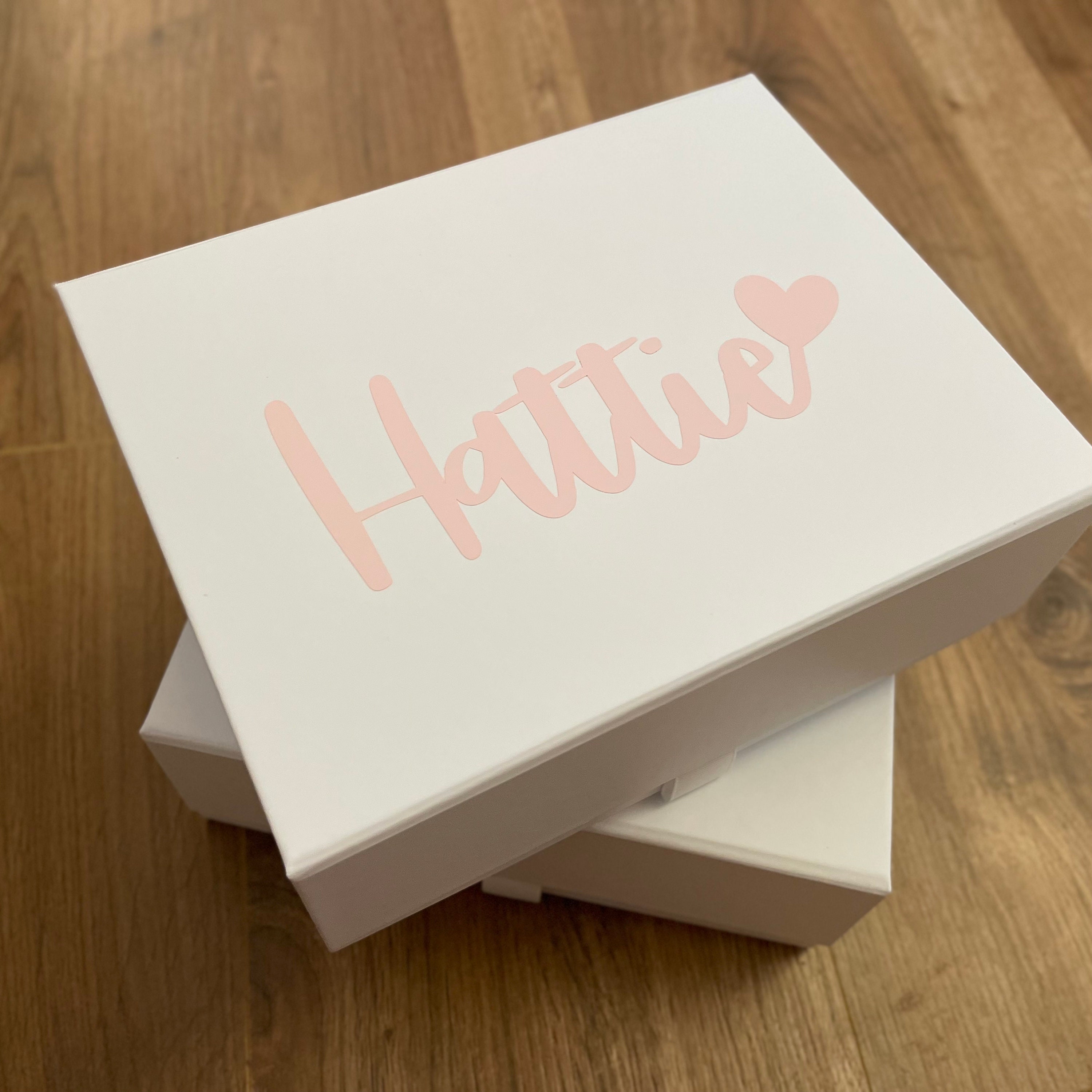 BABY GIFT BOX Personalised Name Box Baby Girl Memory Box Etsy