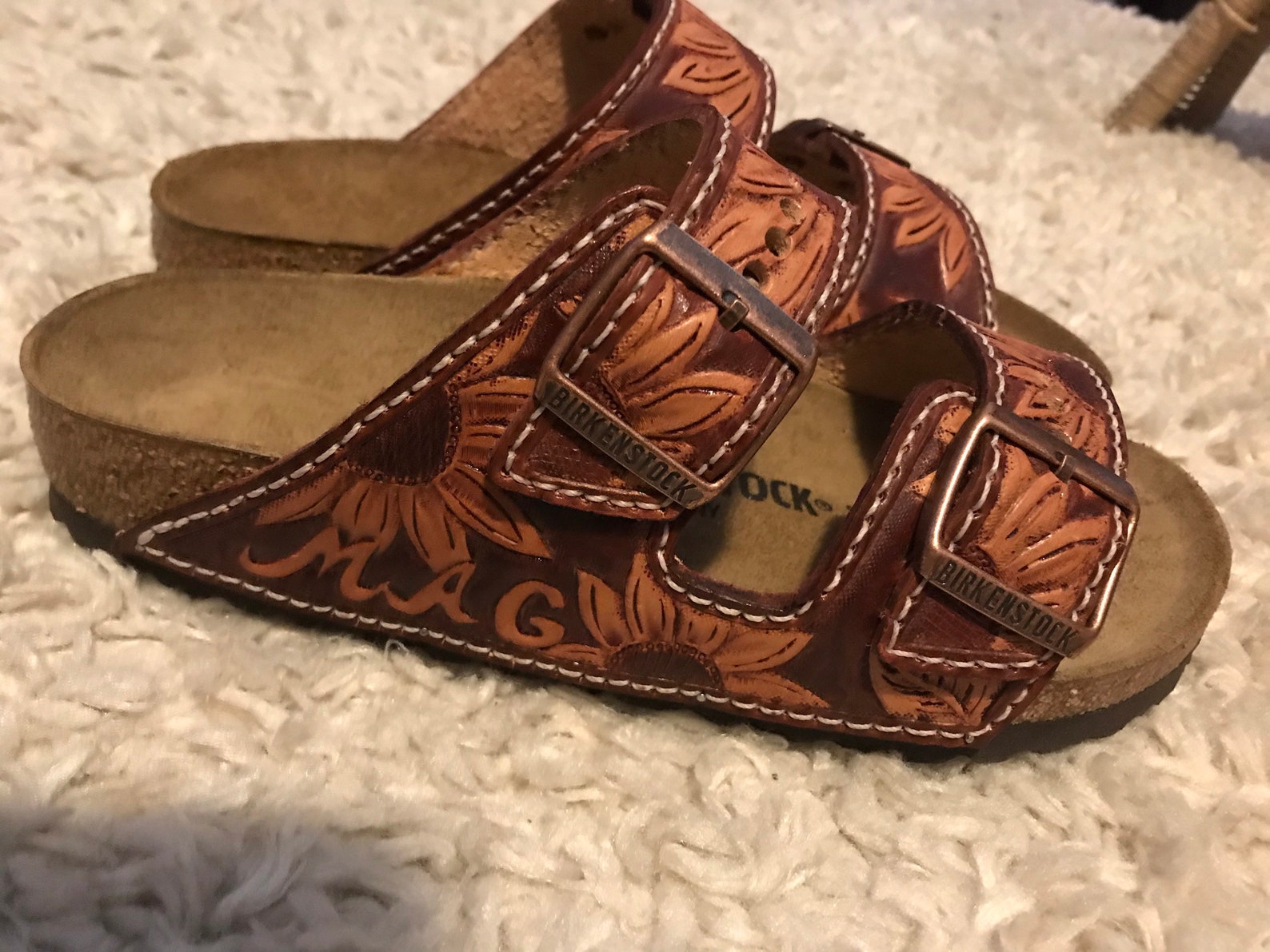 hand tooled birkenstocks