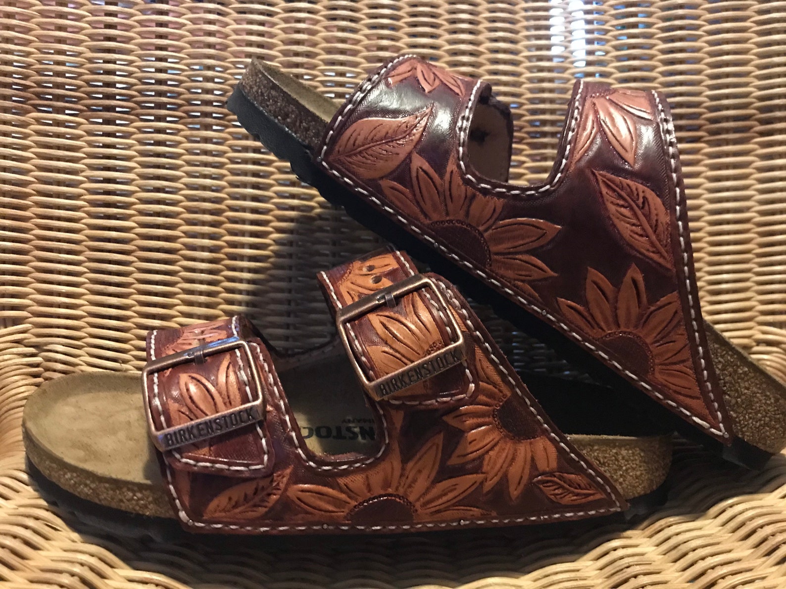 hand tooled birkenstocks