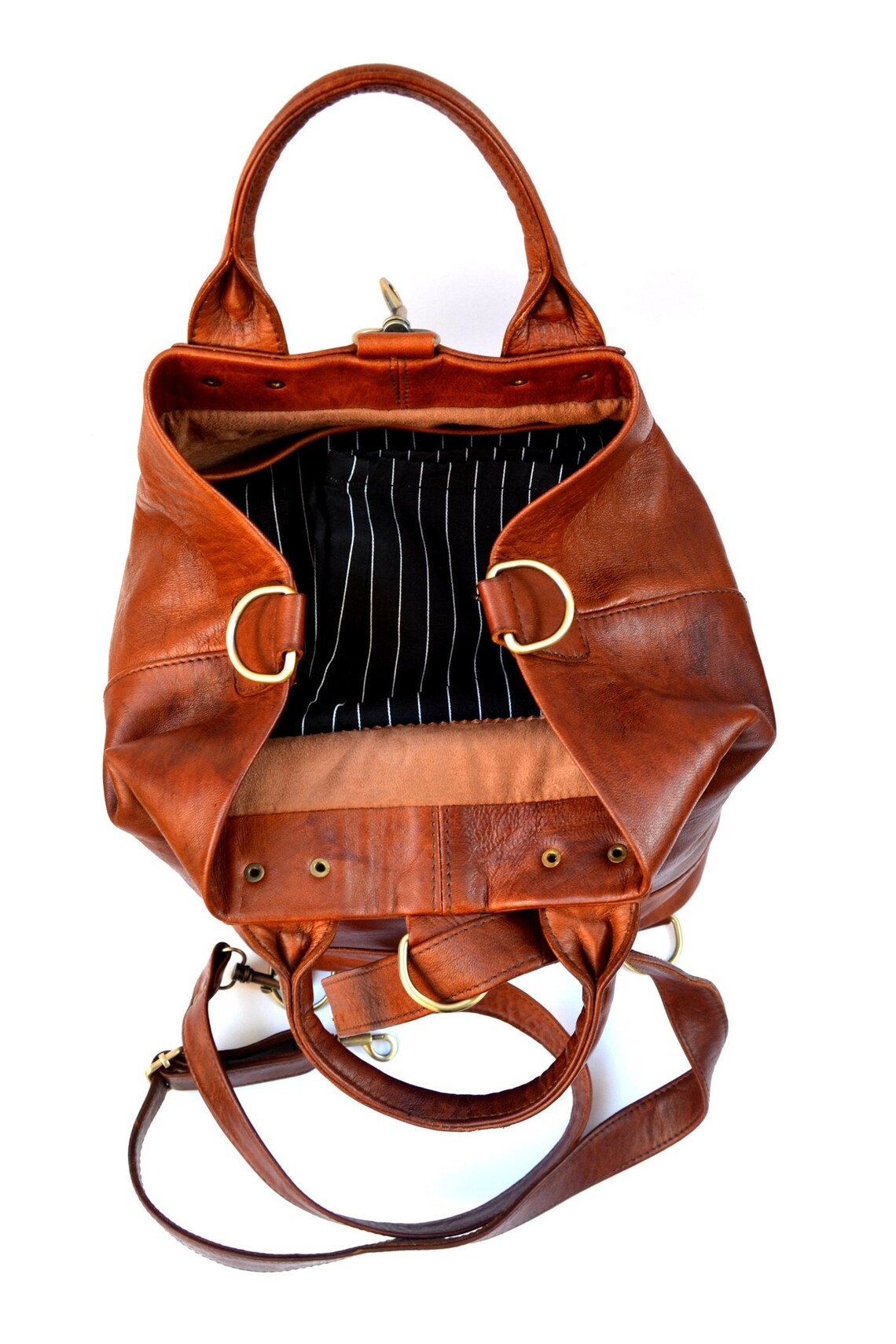 pure leather bag