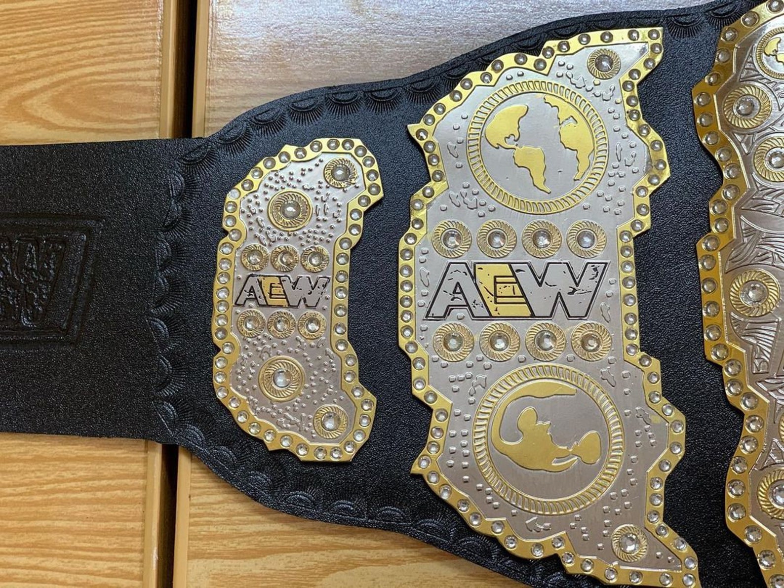 AEW World Championship Replica Belt Dual Plates | Etsy