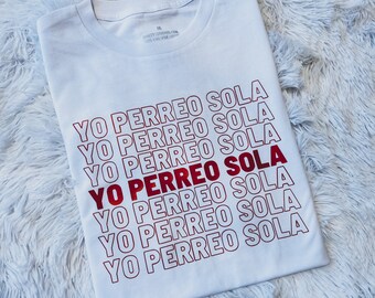 yo perreo sola moletom com capuz