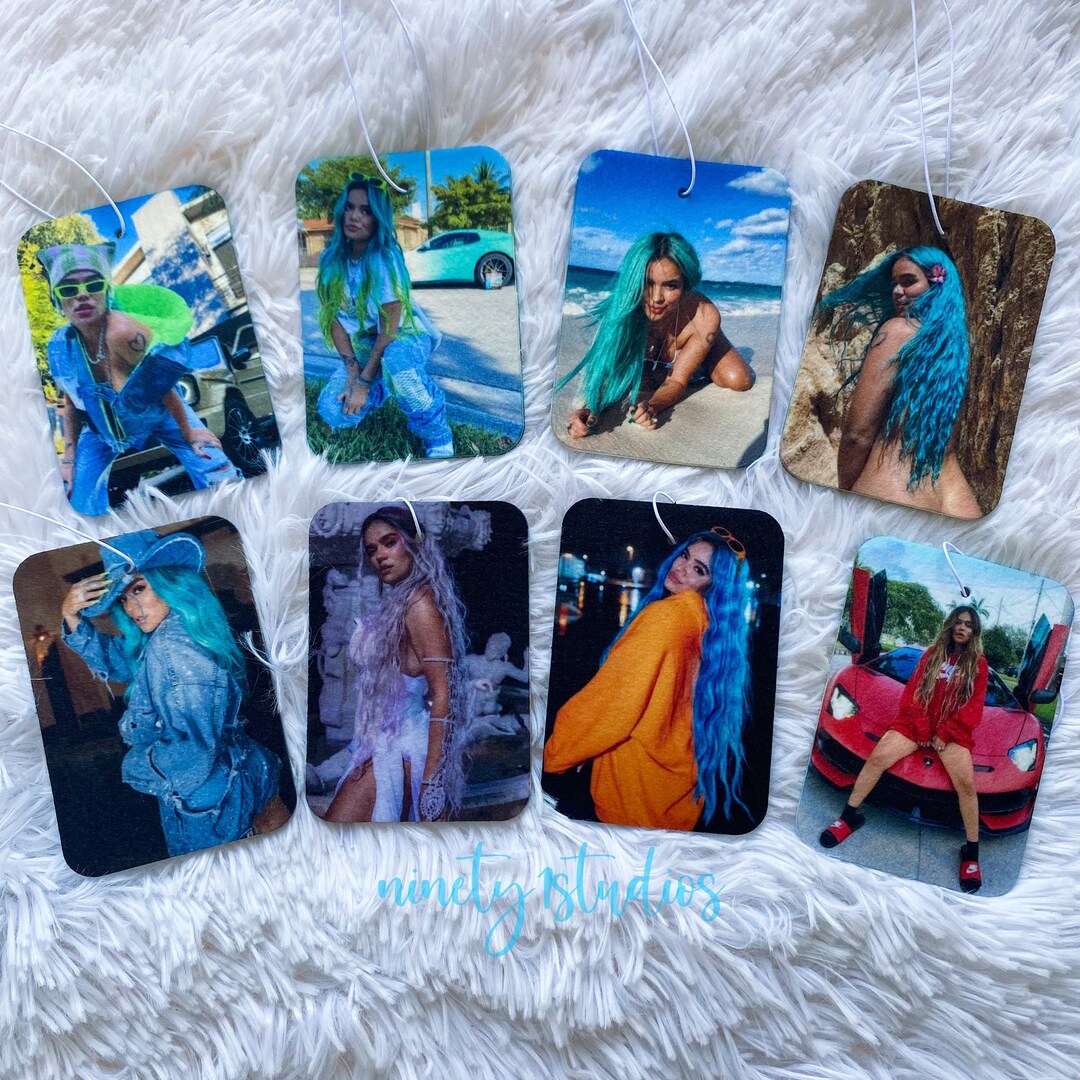 Karol G Car Air Freshener Karol G Freshie karol G Blue Hair Era Karol G