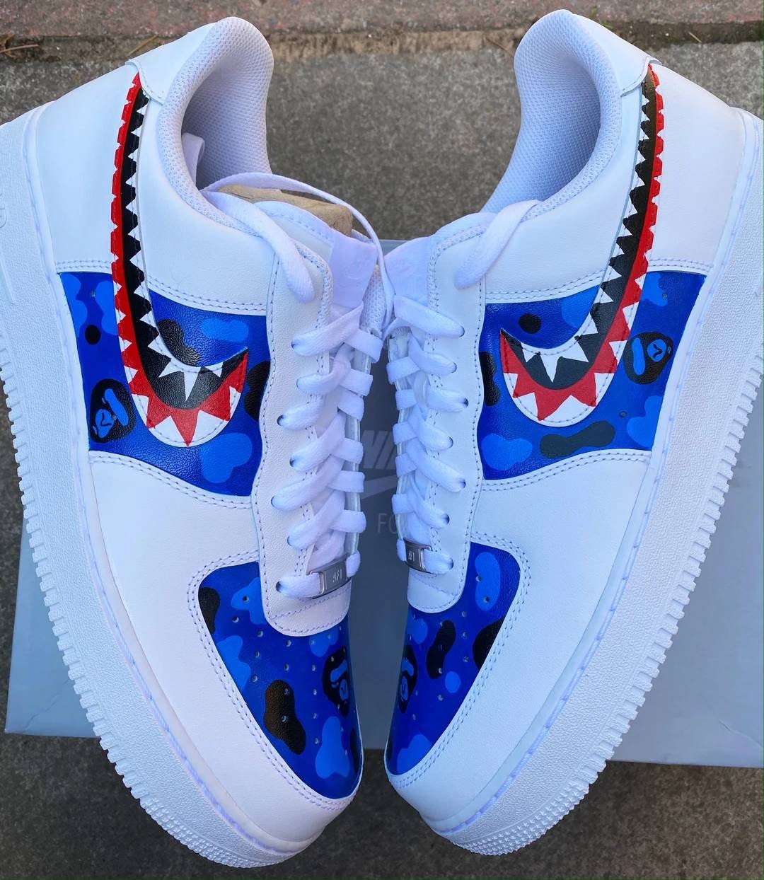Nike Air Force 1 BAPE Custom | Etsy