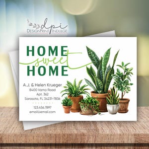 Home sweet home personalized change of address announcement cards, We&#39;ve moved, new home announcement, printed moving cards, just moving