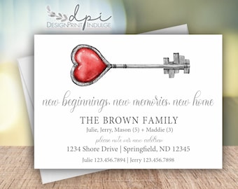 New address announcement cards, New Home change of address cards, We have a new address announcement cards, Customize It, Digital or Printed