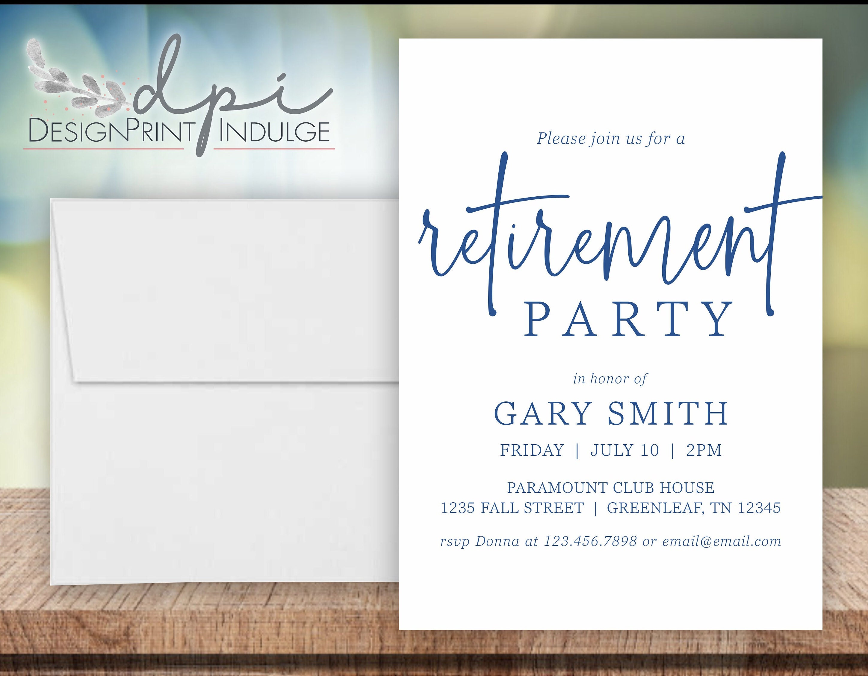 Retirement Party Invitation Simple Retirement Party Invite - Etsy