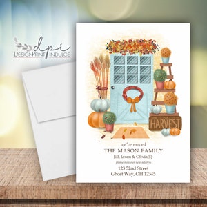 Fall Change of Address Announcement Cards, New Address Card, Change of Address, We Have a New Address Card, Digital or Printed