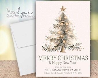 Christmas Moving Announcement: New Home Holiday Card