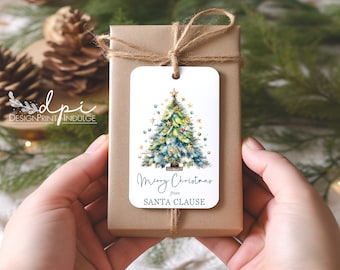 Personalized Christmas Gift Tags, Holiday Favor Tags