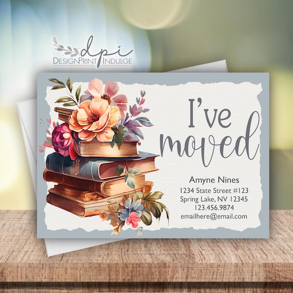 Personalized Change Of Address Cards Personalised Change Of Address