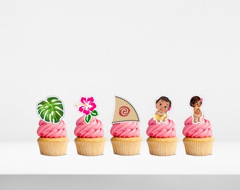 Moana Cupcake Etsy Moana Cupcake Etsy