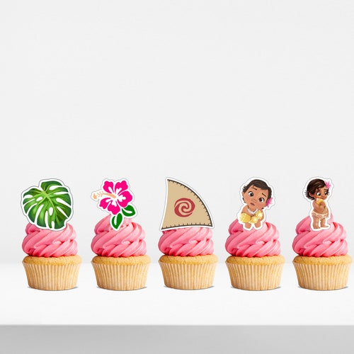 Moana Printable Cupcake Toppers - Etsy