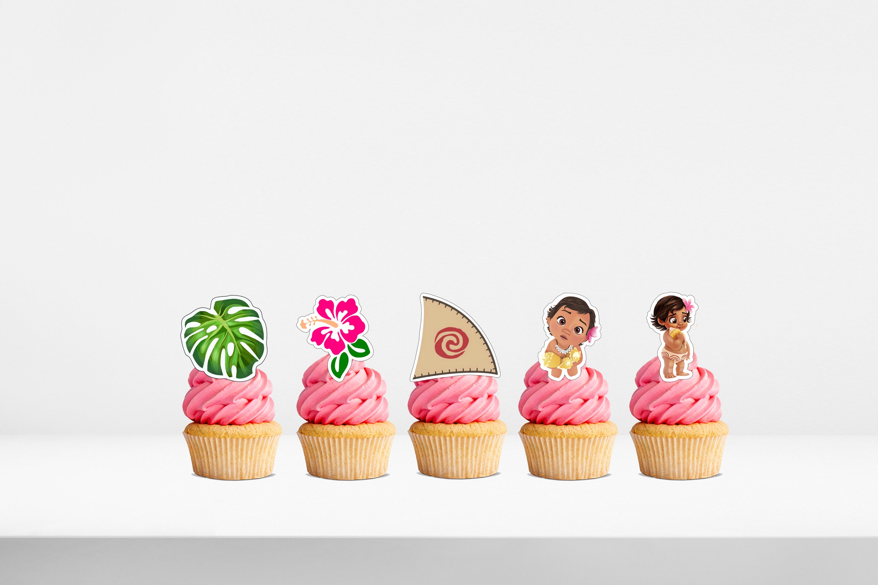 Moana Printable Cupcake Toppers | Etsy