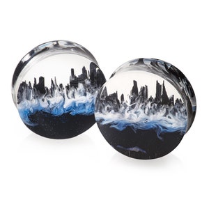 Custom plugs, Wood resin plugs, gauges earrings,Plugs made of wood and resin, gauges earrings small