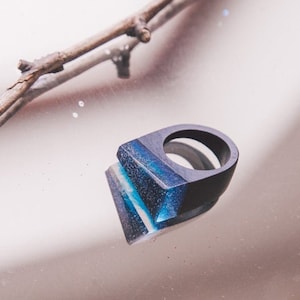 Resin wood ring Lq , Resin ring, Magic ring