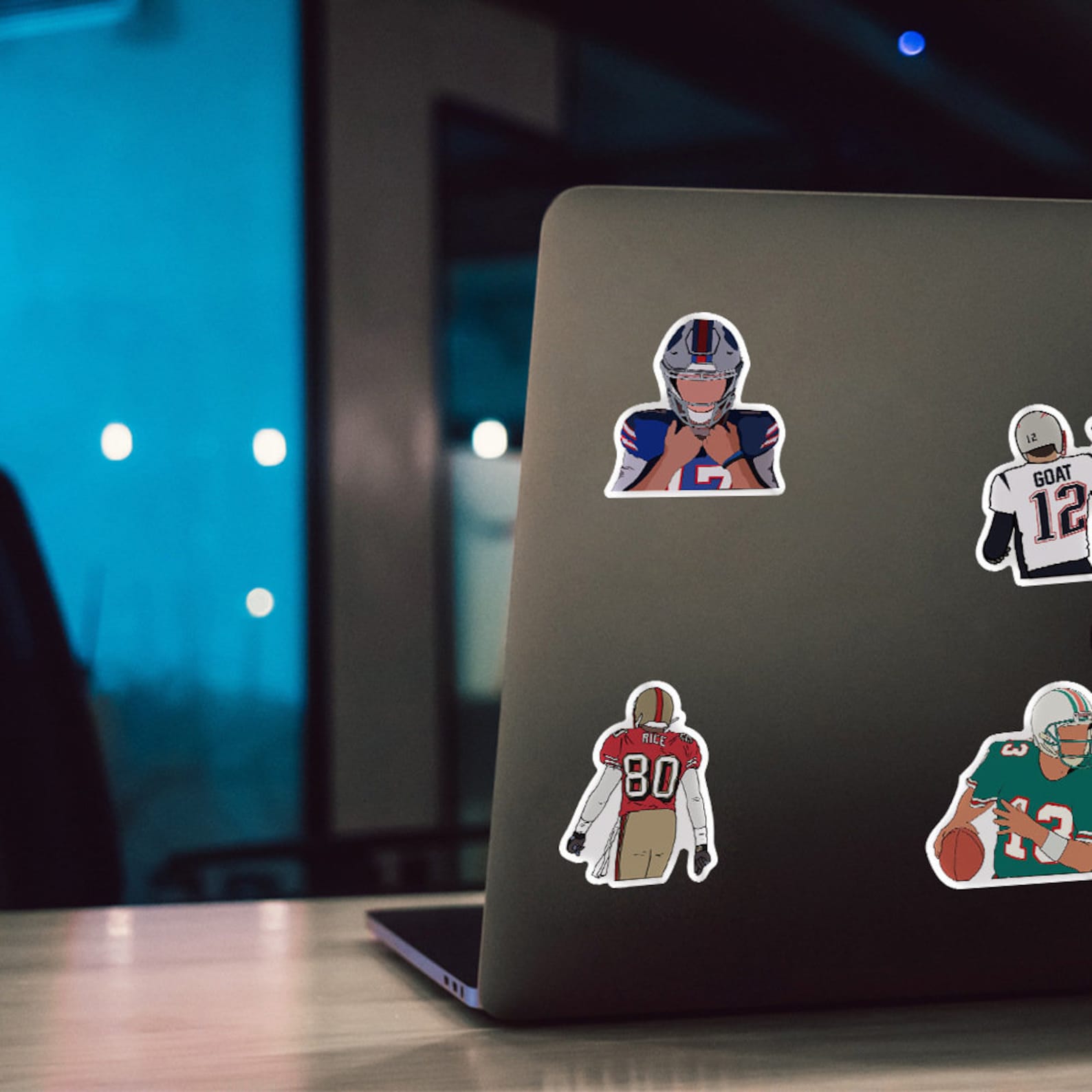 Pack of 25 Vinyl American Football Stickers Die Cut Decal Etsy