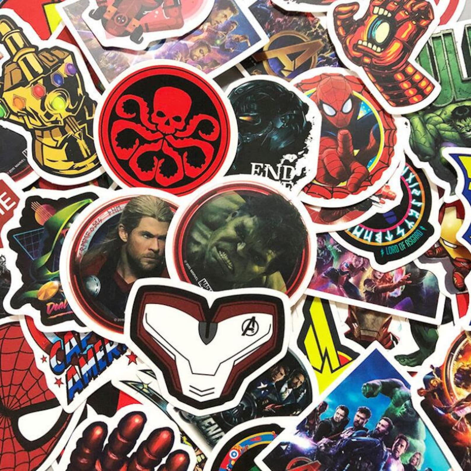 Pack of 25 or 50 Vinyl Superhero Stickers Die Cut Decal Set Etsy