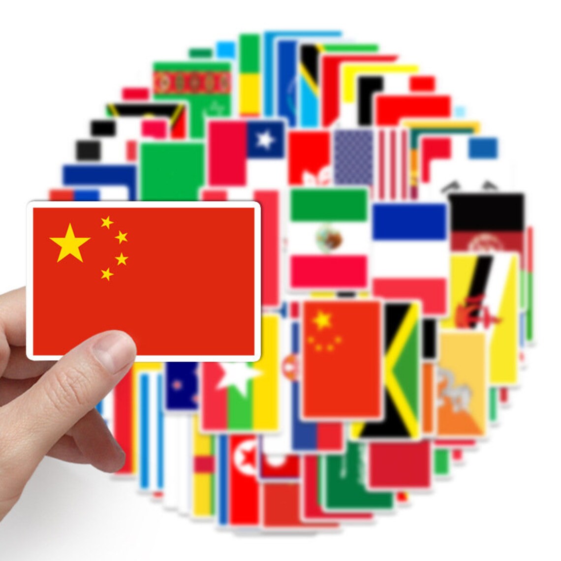 Pack of 105 Vinyl World Flag Stickers Die Cut Decal Set Etsy