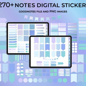 Digitale planner-stickers | Voorgesneden iPad-stickers | Goodnotes Planner Digitale Stickers | iPad-stickers | Digitale dagboekstickers, PNG