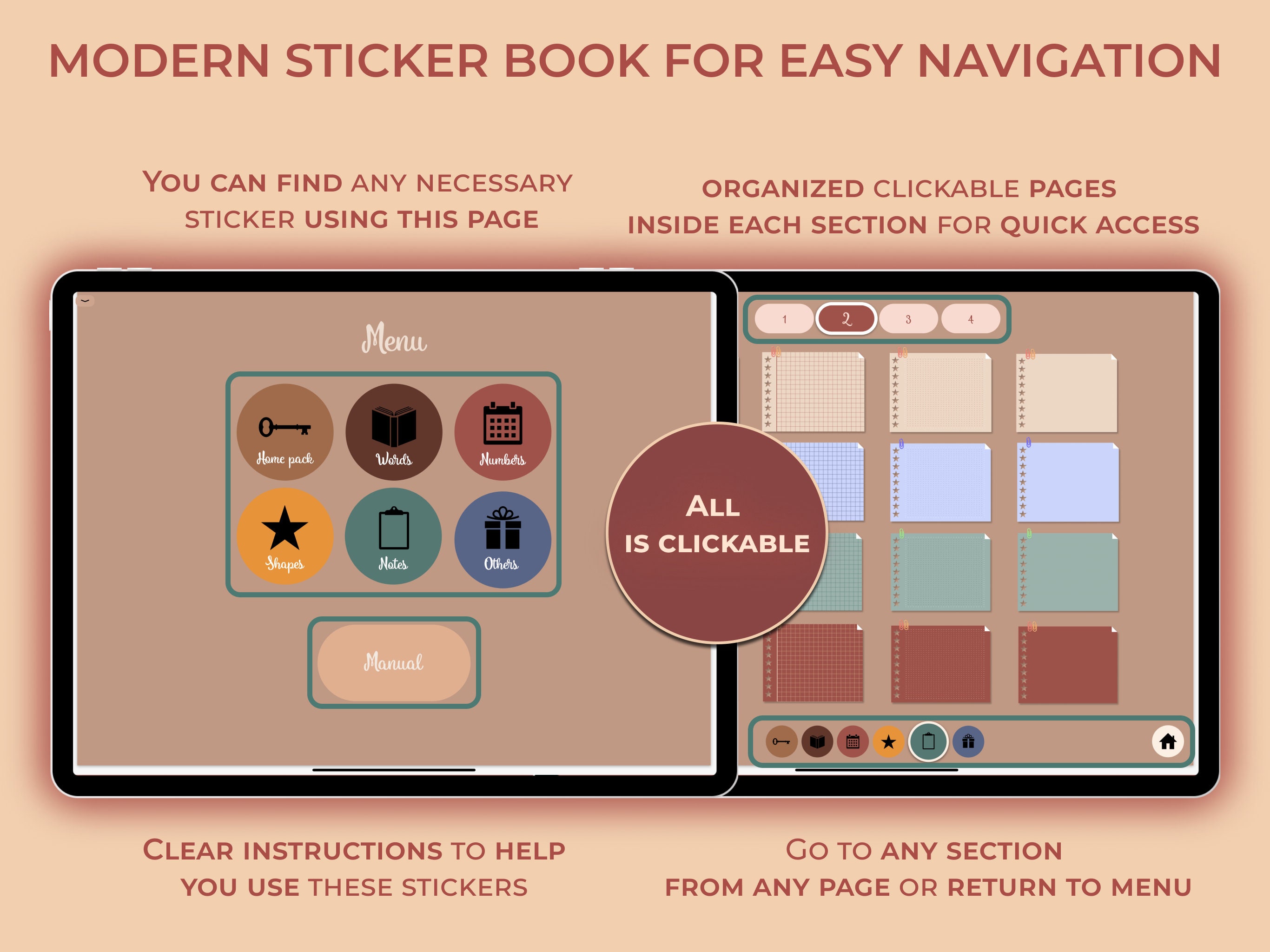 Digital Stickers, Language Learning Planner, Boho Stickers, Goodnotes ...