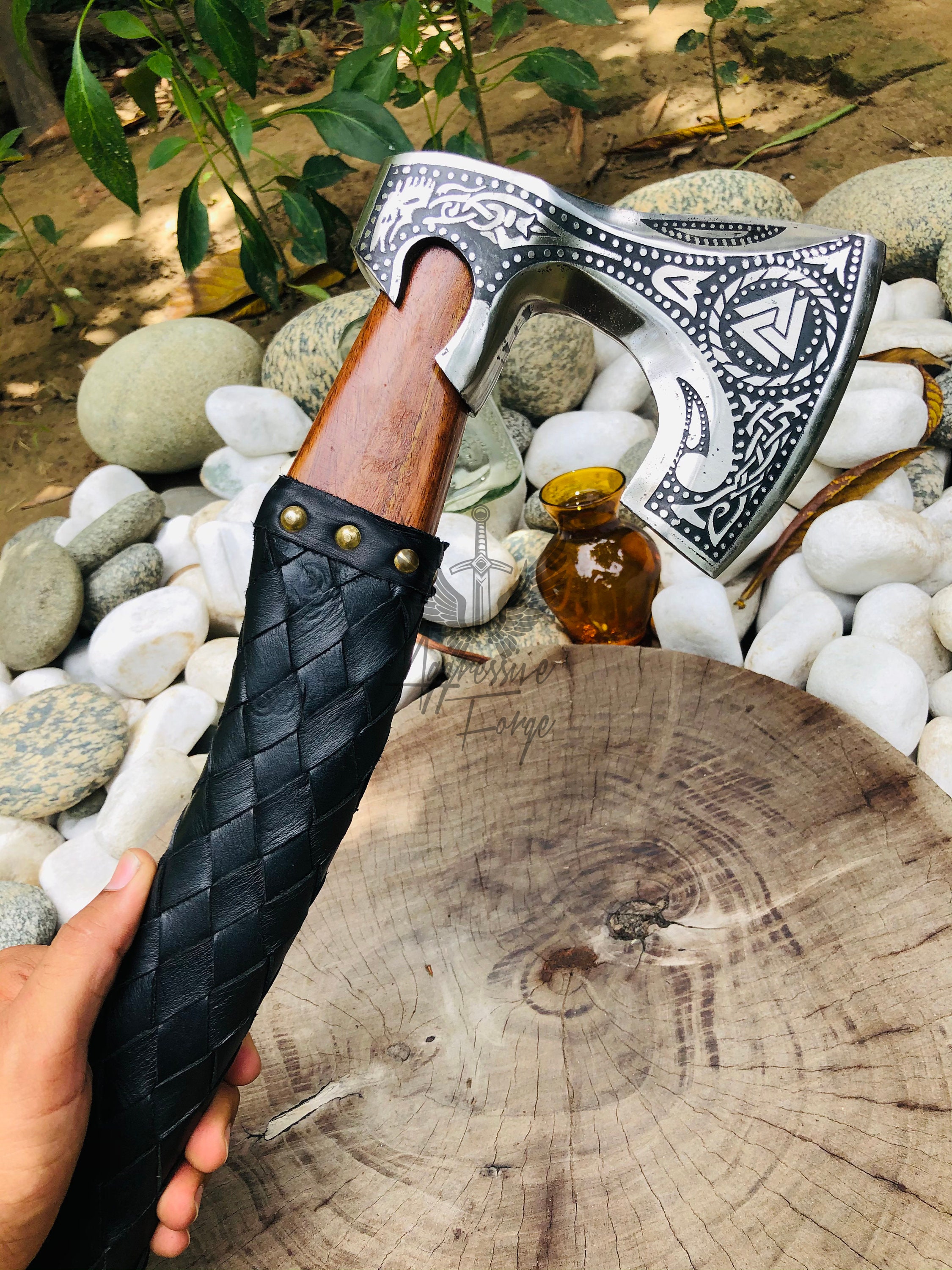 Wikinger Axt geschmiedetes GESCHENK für Ehemann Hochzeitstag - Etsy.de