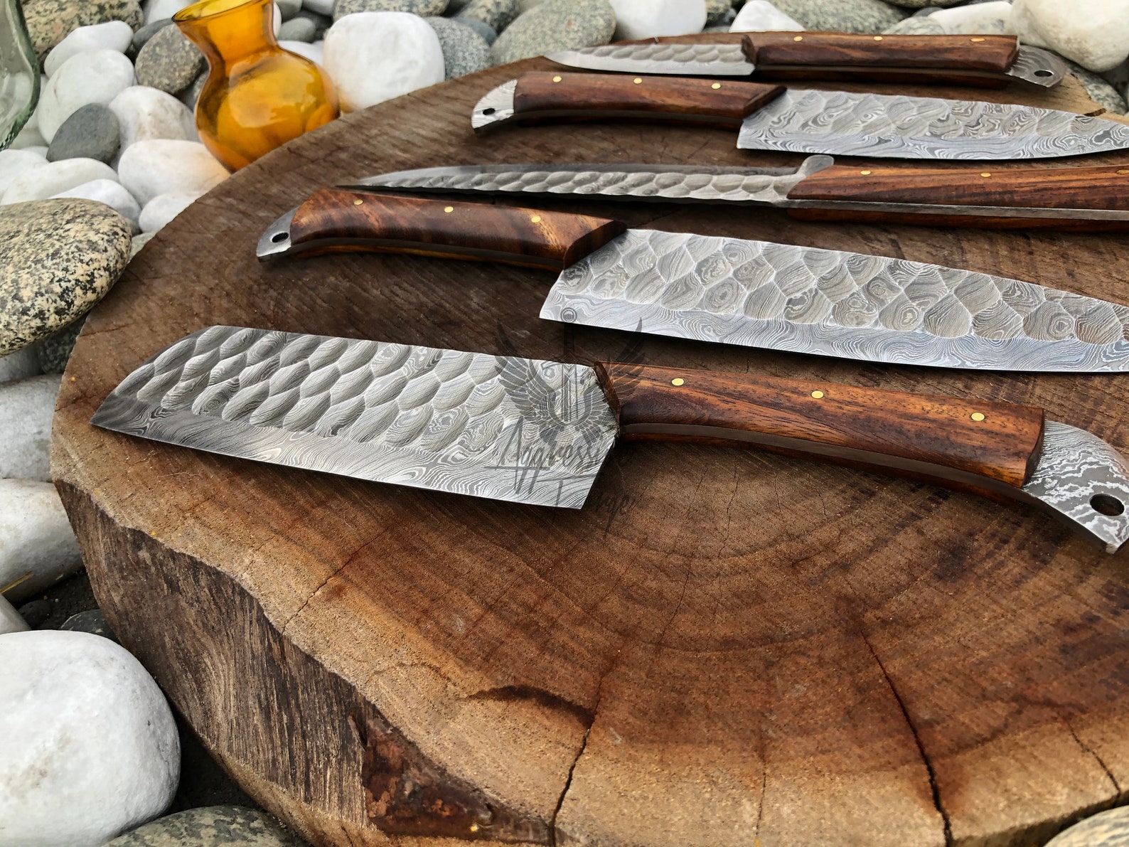 Handmade Chef Knife Hand Kitchen Knife Kitchen Set BBQ Etsy