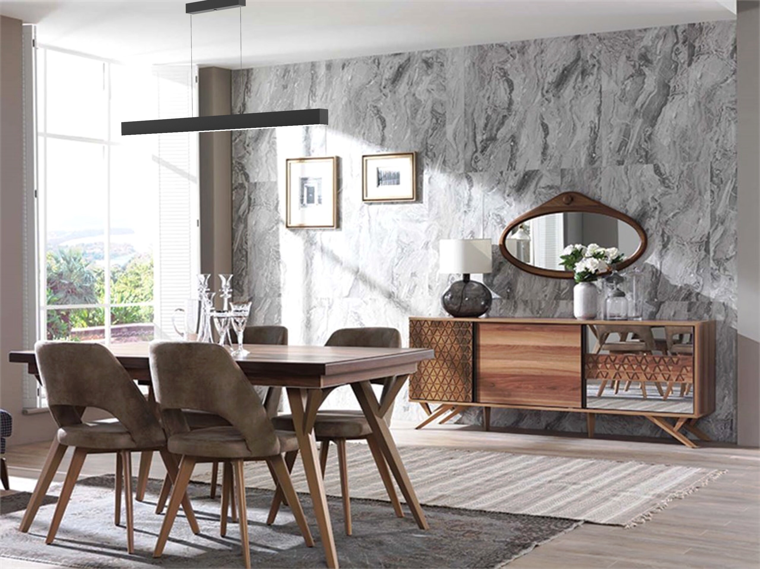 Lineare 80cm moderne LED Kronleuchter Anhänger lineare | Etsy