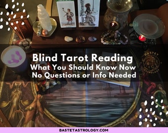 Blind Tarot Card Reading | Intuitive 3-Card Spread | No Questions or Information Needed | Delivered in 24 Hours | General Reading