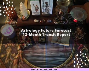 Raport astrologiczny z prognozą przyszłości na 12 miesięcy | Spersonalizowany wykres tranzytu | Prezent urodzinowy | Prezent astrologiczny | Raport cyfrowy