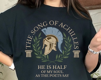 Chanson d'Achille chemise Dark Academia littéraire chemise livresque chemise livre chemise mythologie grecque chemise livre amant chemise poète chemise lecture Tee