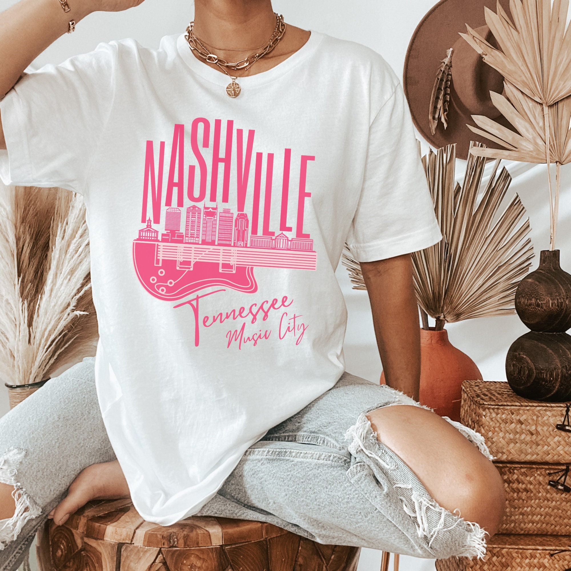 Discover Nashville Skyline Tshirt Nashville T-Shirt