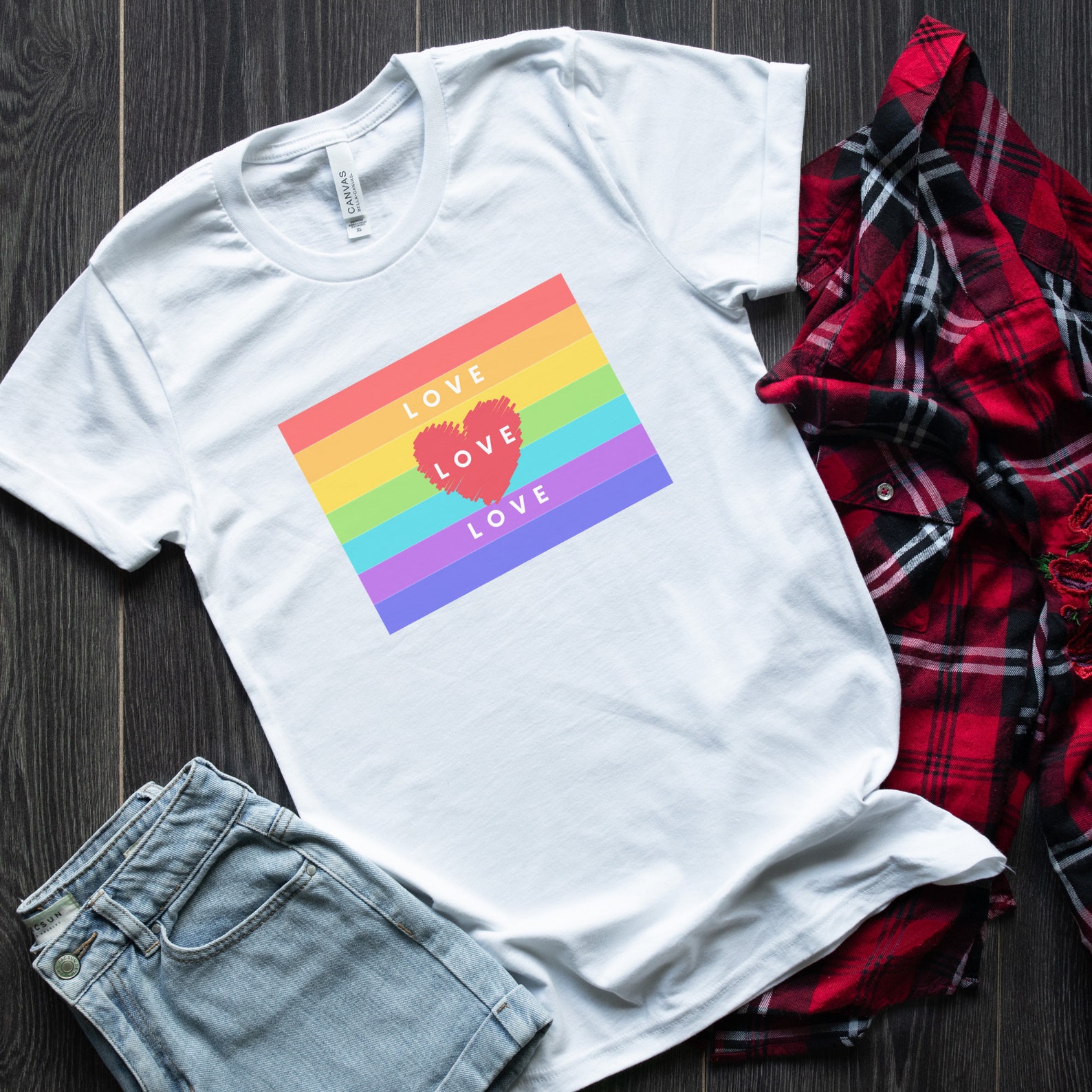 love slogan t shirt