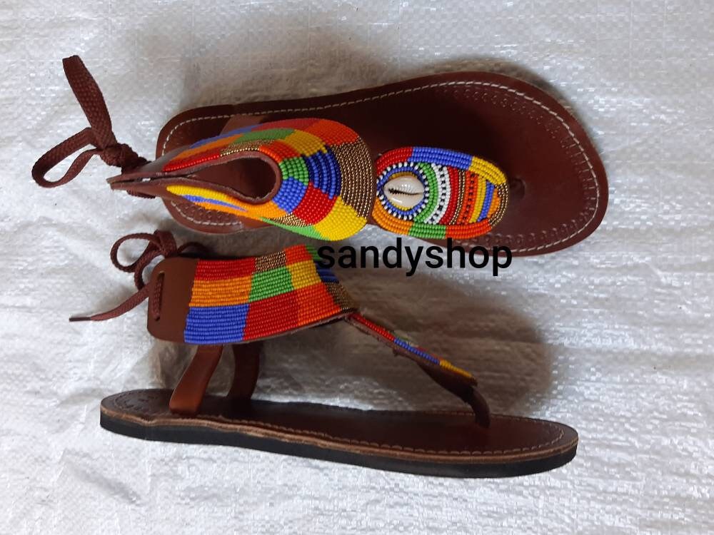 Maasai sandals’ women sandals ’leather sandals | Etsy
