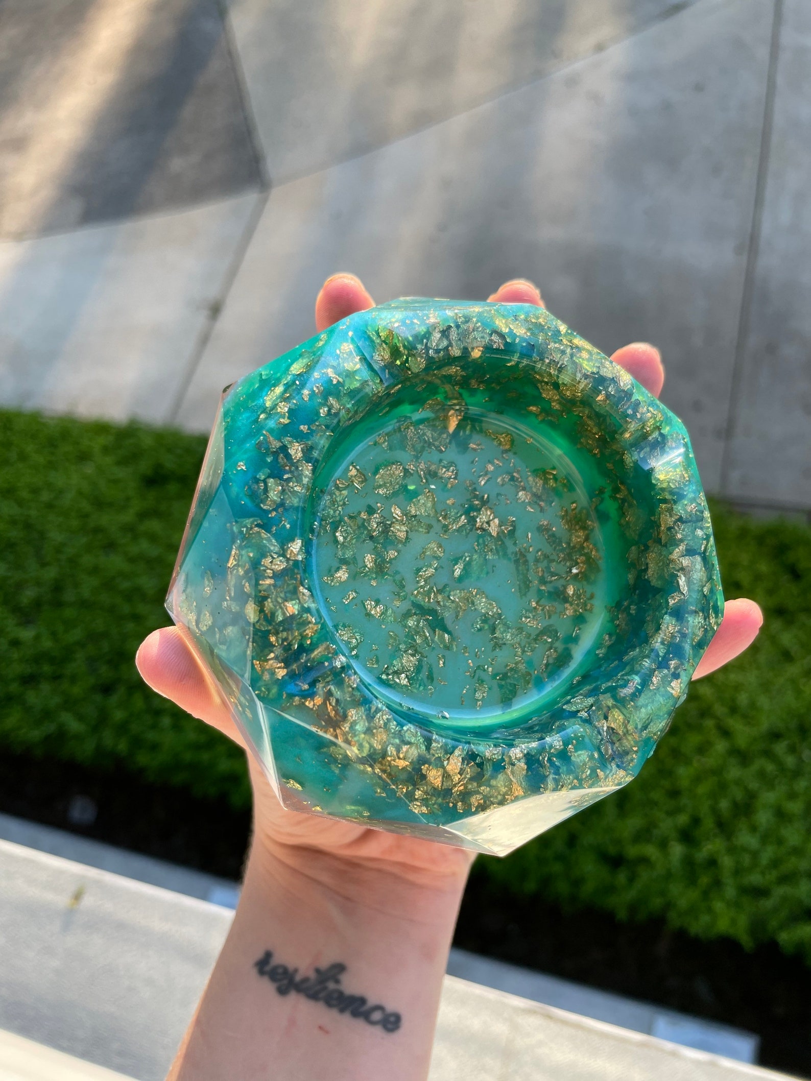 Handmade Resin Art Ashtray Etsy