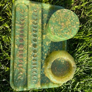 Handmade Resin Art Collection Green | Etsy