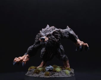 Werewolf painted Miniature | DnD | tabletop gaming | Pathfinder | Frostgrave